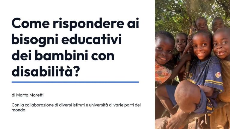 Repubblica Centrafricana, come rispondere ai bisogni educativi dei bambini con disabilità