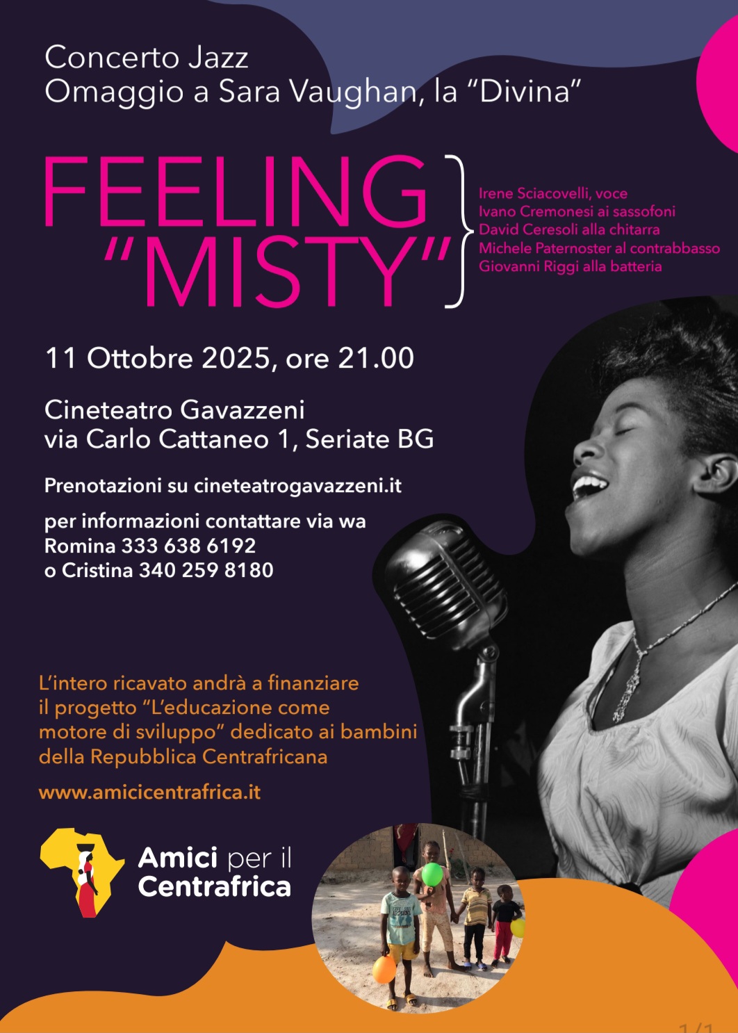 Concerto Jazz FEELING “MISTY” 11 Ottobre 2025